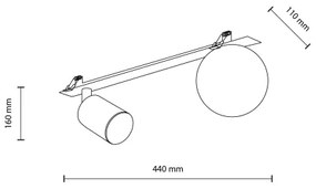 Faretto da incasso VOX 1xG9/8W/230V + 1xGU10/10W nero