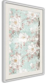 Poster  Floral Muslin  Cornice Quadri Cornice d'oro con passe-partout, Larghezza x Altezza Home decor 30x45