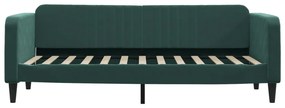 Letto da giorno verde scuro 80x200 cm in velluto