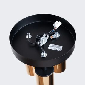 Sollux SL.1385 - Faretto WINX 3xGU10/10W/230V nero/oro