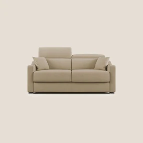 Amber divano letto matrimoniale in tessuto smacchiabile T05 cammello 211 cm (mat. 160x197)