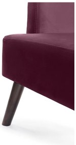 Poltrona in velluto viola Noemye - Bonami Essentials