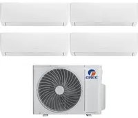 Climatizzatore Condizionatore Gree Quadri Split Inverter serie PULAR 12+12+12+12 con GWHD(36)NK6LO R-32 Wi-Fi Integrato 12000+12000+12000+12000