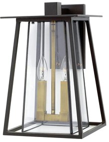 Applique classico chic da esterno HK-WALKER2-L bronzo IP44 2X E14 ELSTEAD