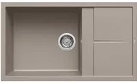 Lavello Elleci Incasso 1 vasca 86x50 Unico 410 Granitek Grigio Tortora LGU41043