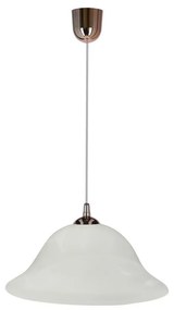 Lampadario a sospensione con filo VERA 1xE27/60W/230V rame/bianco