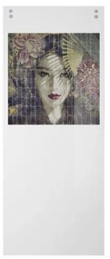 Anta per porta scorrevole esterno muro Donna in vetro multicolore, L 88 x H 215 cm spessore 10 mm, apertura sinistra