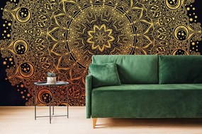 Carta da parati – Mandala orientale dorata