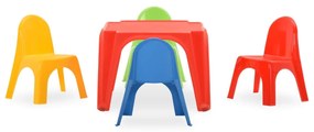 Set tavolo e sedie per bambini in pp