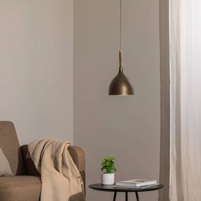 Luminex Lampada a sospensione Noak, a 1 luce, titanio/oro/oro, acciaio