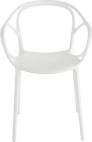 Sedia in polipropilene Bianco per interni ed esterni - HUG 2 sedie