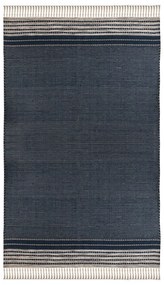 Tappeto da esterno bifacciale blu scuro in plastica riciclata , 120 x 180 cm Civil - Green Decore