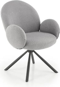 Sedia K498 imbottita grigia