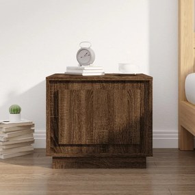Tavolino Da Salotto Rovere Marrone 51x50x44cm Legno Multistrato /