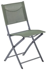 Set tavolo e sedie Emys NATERIAL in acciaio per 2 persone,  verde