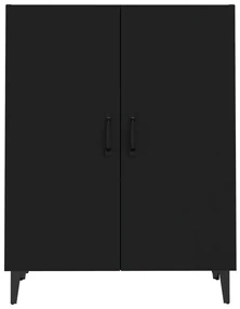 Credenza nera 70x34x90 cm in legno multistrato