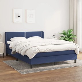 Giroletto A Molle Con Materasso Blu 140x200 Cm İn Tessuto /