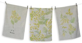 Set di 3 strofinacci , 50 x 70 cm Mimosa - Madre Selva