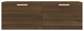 Mobile pensile rovere marrone 100x36,5x35 cm legno multistrato