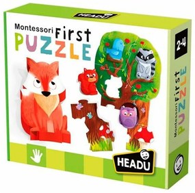 Puzzle HEADU Montessori Bosco (4 Unità)