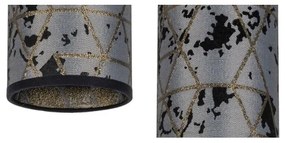 Lampadario a sospensione con filo AVALO 3xE27/60W/230V diametro 35 cm grigio/nero