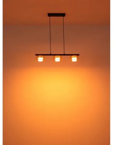 Globo 16055-3HG - Lampadario LED a sospensione con filo HIGGINS 3xGX53/6W/230V fumé/marrone