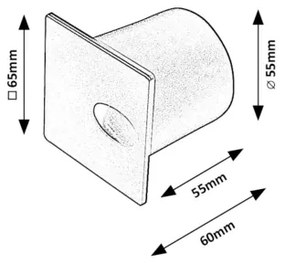 Rabalux 71170 - Illuminazione scale LED da esterno BOVEN LED/3W/230V IP54 bianco