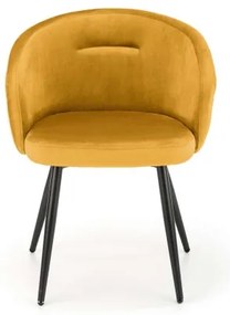 Sedia da pranzo CALMURE gialla