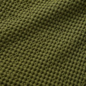 Coperta verde in cotone 150x200 cm Jaipur Chunky Waffle – Pineapple Elephant