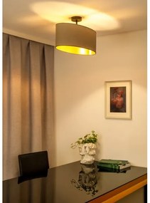 Duolla - Lampadario a plafone OVAL VEGAN 1xE27/15W/230V beige