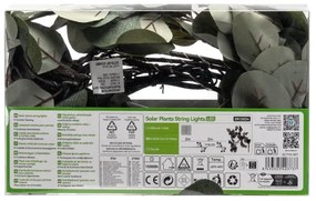 Aigostar - Catena LED solare 110xLED/4m IP65 300 mAh bianco caldo eucalipto