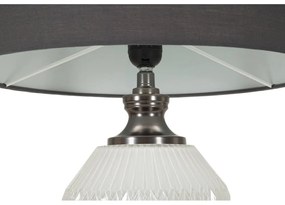 Lampada da tavolo grigia con paralume in tessuto (altezza 65 cm) Brighty - Mauro Ferretti