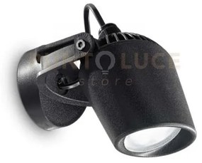 Elio applique a parete ip66 nero orientabile 1 luce attacco gu10 la...