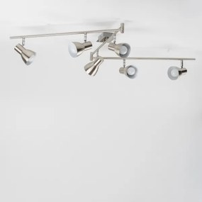Faretto LED 6xE14/5W/230V cromo opaco