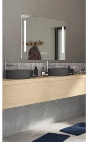 Specchio con illuminazione integrata bagno rettangolare Suono SENSEA H 70 x P 6.2 cm