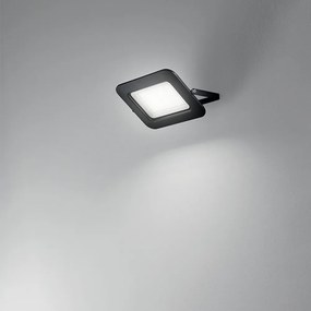 Faro Proiettore Moderno Pad Nero Led Grande