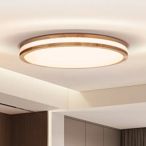 Brilagi-LED Plafoniera dimmerabile MOLINA LED/72W/230V 3000-6500K finitura rovere Ø 78 cm + telecomando