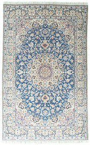 Nain Tappeto persiano 260 x 160 Blu (Iran) Annodato A Mano