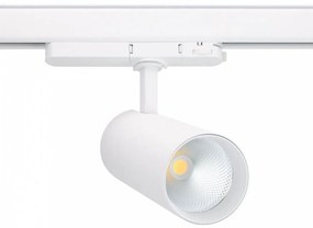 Faro LED 34W per Binario Trifase, 38° + 60° Bianco con driver Philips CRI92 Colore  Bianco Naturale 4.000K