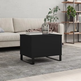 Tavolino Da Salotto Nero 60x44,5x45 Cm İn Legno Multistrato /
