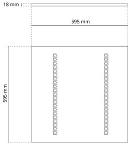 Pannello LED 60x60 28W 36W 42W CCT CRI92 con driver Philips Colore Bianco Variabile CCT