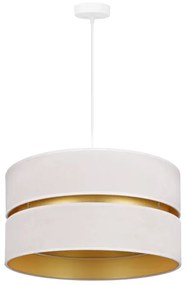 Duolla - Lampadario a sospensione con filo DUO 1xE27/15W/230V diametro 40 cm color crema/oro