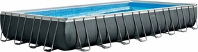 Intex - 26374 Piscina Rettangolare, con Pompa a Sabbia Combo, Scaletta Doppia, Telo, 975 x 488 x 132 cm