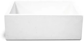 Lavello Da Giardino Acquaio In Cemento Moderno 45x35x16 Madrid Bianco KAM