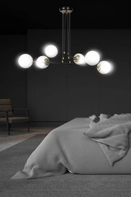 Lampadario a sospensione OGNIS 6 BLACK