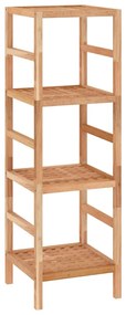 Scaffale da bagno 35,5x35,5x112,5 cm in legno massello di noce