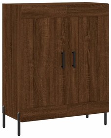 Credenza rovere marrone 69,5x34x90 cm in legno multistrato