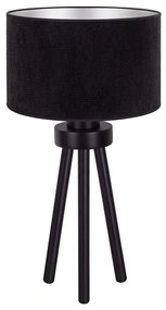 Duolla - Lampada da tavolo LYON 1xE27/15W/230V diametro 30 cm nero