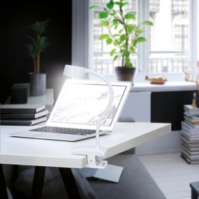 Solight WO3001-W- Lampada flessibile dimmerabile a LED con clip LED/2W/5V 3000/4000/6500K bianco