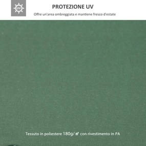 Tetto di Ricambio per Gazebo da Giardino Doppio Tetto 3x3m...